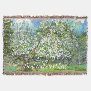 Waterverf van bloedige tuinschilderkunst deken