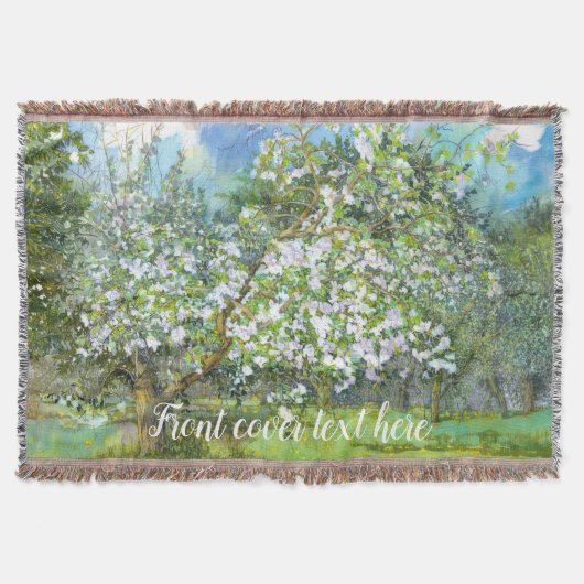 Waterverf van bloedige tuinschilderkunst deken (Voorkant)