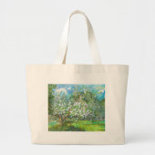 Waterverf van bloedige tuinschilderkunst grote tote bag (Voorkant)