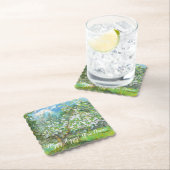 Waterverf van bloedige tuinschilderkunst kartonnen onderzetters (Insitu)