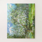 Waterverf van bloedige tuinschilderkunst legpuzzel (Verticaal)