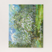 Waterverf van bloedige tuinschilderkunst legpuzzel (Verticaal)