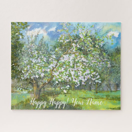 Waterverf van bloedige tuinschilderkunst legpuzzel (Horizontaal)