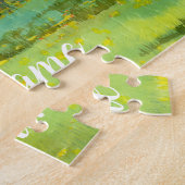 Waterverf van bloedige tuinschilderkunst legpuzzel (Zijkant)