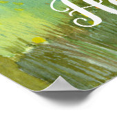 Waterverf van bloedige tuinschilderkunst poster (Hoek)