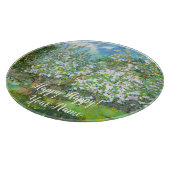 Waterverf van bloedige tuinschilderkunst snijplank (Hoek)