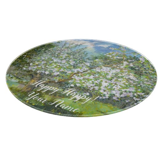 Waterverf van bloedige tuinschilderkunst snijplank (Hoek)