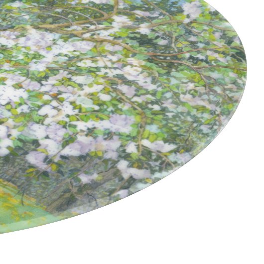 Waterverf van bloedige tuinschilderkunst snijplank (Hoek)