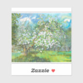 Waterverf van bloedige tuinschilderkunst sticker (Vel)