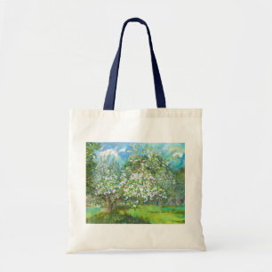 Waterverf van bloedige tuinschilderkunst tote bag