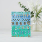 Waterverf van bloemen briefkaart (Staand voorkant)