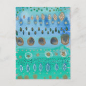 Waterverf van bloemen briefkaart (Voorkant)