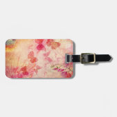 Waterverf van bloemen en vlinders, Bagagelabel (Voorkant horizontaal)