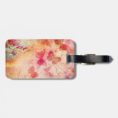 Waterverf van bloemen en vlinders, Bagagelabel (Achterkant horizontaal)