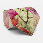 Waterverf van bloemen en vlinders, Stropdas (Opgerold)