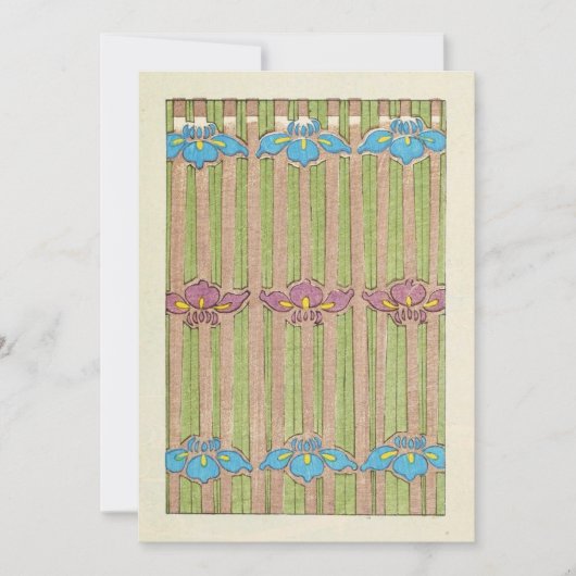 Waterverf van bloemen Kaart (Voorkant)