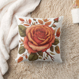 waterverf van bloemen kussen