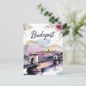 Waterverf van Boedapest Briefkaart (Staand voorkant)