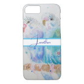 Waterverf van Boedgie Schildervogel Boedgies Aqua  Case-Mate iPhone Case (Achterkant)