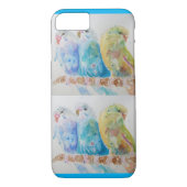 Waterverf van Boedgie Schildervogel Boedgies Aqua Case-Mate iPhone Case (Achterkant)