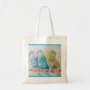 Waterverf van Boedgie Schildervogel Boedgies Aqua  Tote Bag