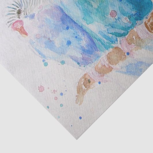 Waterverf van boedgie Vogelvogels vogelschilderij Tissuepapier (Detail)