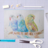 Waterverf van boedgie Vogelvogels vogelschilderij Tissuepapier (Craft)