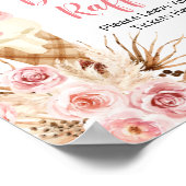 Waterverf van Boho-ijs, luier Raffle Poster (Hoek)