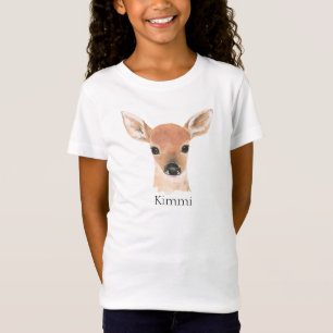 Waterverf van bosdieren t-shirt