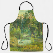 Waterverf van bosschilders schort (Voorkant)
