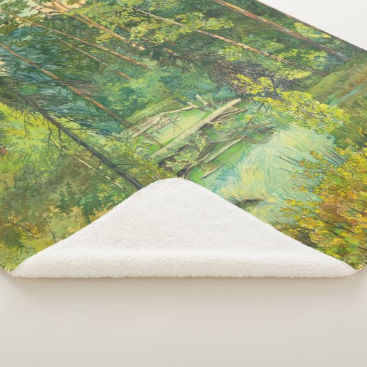 Waterverf van bosschilders sherpa deken (3/4)