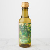 Waterverf van bosschilders wijn etiket (Voorkant)