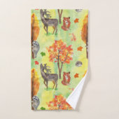 Waterverf van bossen bad handdoek (Handdoek)