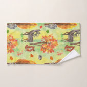 Waterverf van bossen bad handdoek (Handdoek)