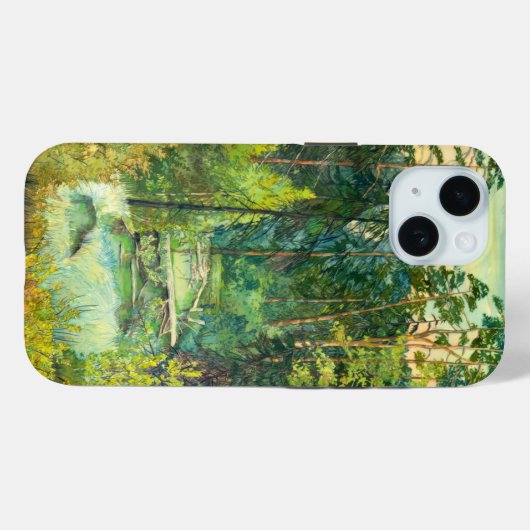 Waterverf van bossen Case-Mate iPhone case (Achterkant (horizontaal))