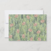 Waterverf van bossen Dieren Diaper Raffle Ticket Kaart (Achterkant)