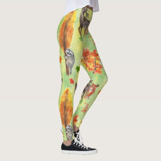 Waterverf van bossen leggings (Rechts)