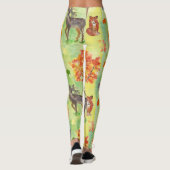 Waterverf van bossen leggings (Achterkant)