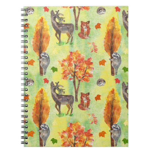 Waterverf van bossen notitieboek (Voorkant)