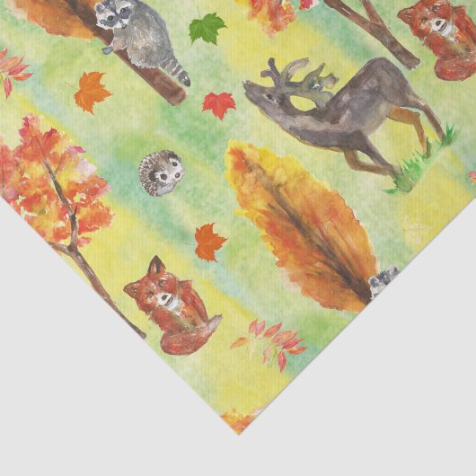 Waterverf van bossen tissuepapier (Detail)