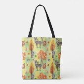Waterverf van bossen tote bag (Achterkant)
