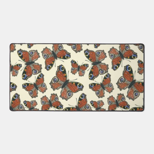 Waterverf van botervliegen bureaumat (Voorkant)