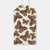 Waterverf van botervliegen cadeaulabel (Achterkant)