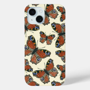 Waterverf van botervliegen iPhone 15 case