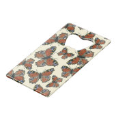 Waterverf van botervliegen creditkaart flessenopener (Achterkant Gekanteld)