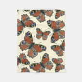 Waterverf van botervliegen fleece deken (Voorkant)