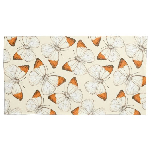 Waterverf van botervliegen kussensloop (Voorkant-Links)