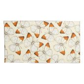 Waterverf van botervliegen kussensloop (Achterkant-Rechts)