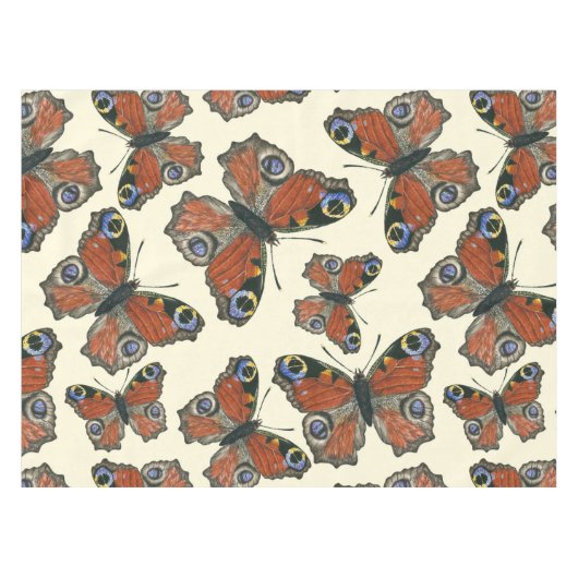 Waterverf van botervliegen tafelkleed (Voorkant (Horizontaal))