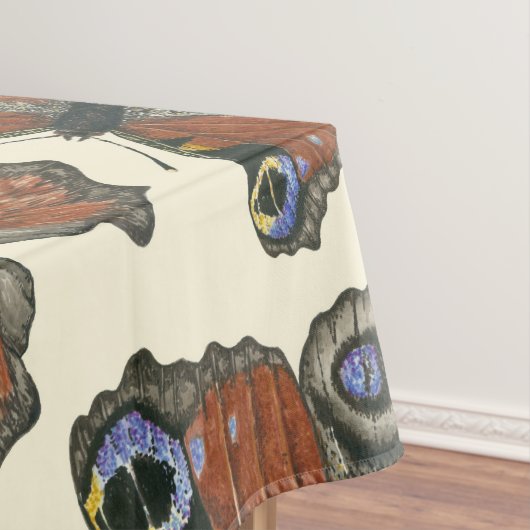 Waterverf van botervliegen tafelkleed (Voorbeeld)